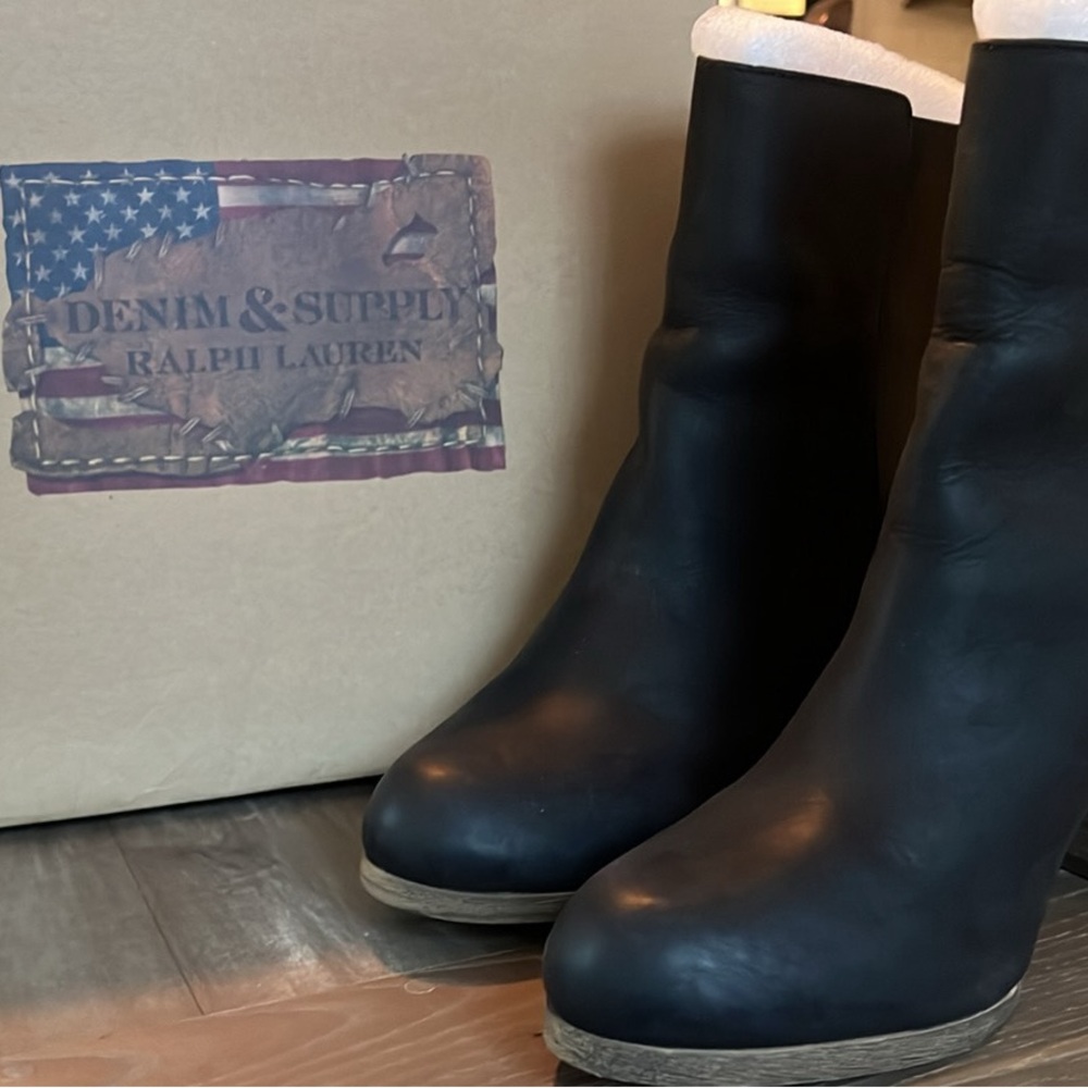 Ralph Lauren Mariela Black Women's Boots